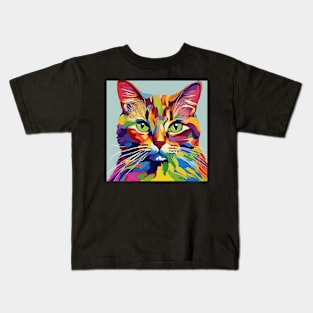 fauvism cat art les fauves pt6 Kids T-Shirt